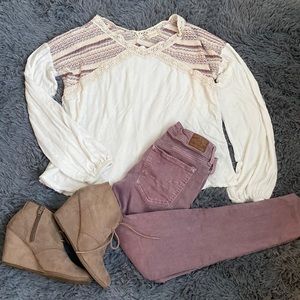 Altar’d State cream sweater size L